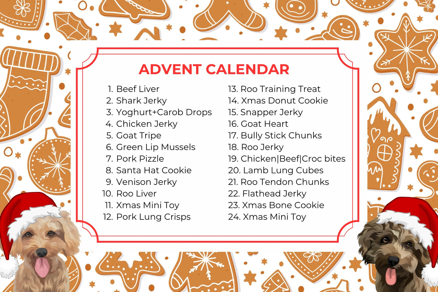 Advent Calendar Gingerbread