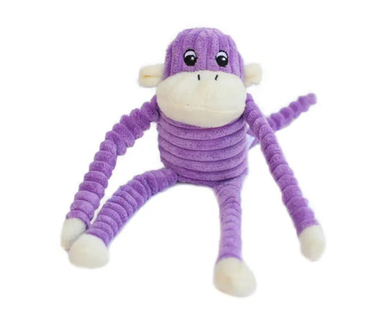 Zippy Paws Spencer the Crinkle Monkey - Purple