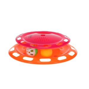 Scream Single Layer Orb Tower With Spin Top - Loud Pink + Orange