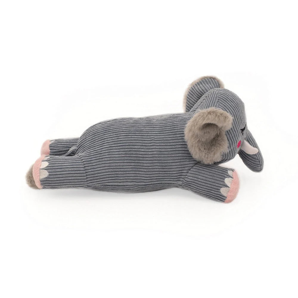 Zippy Paws Snooziez With Shhhqueaker - Elephant