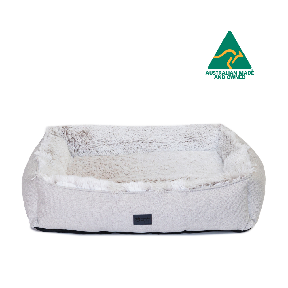 Superior Pets Orthopedic Dog Lounger Aspen Faux Fur