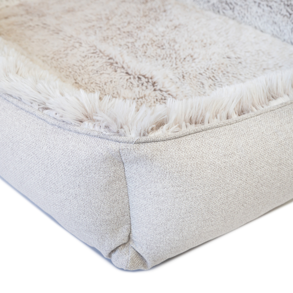 Superior Pets Orthopedic Dog Lounger Aspen Faux Fur
