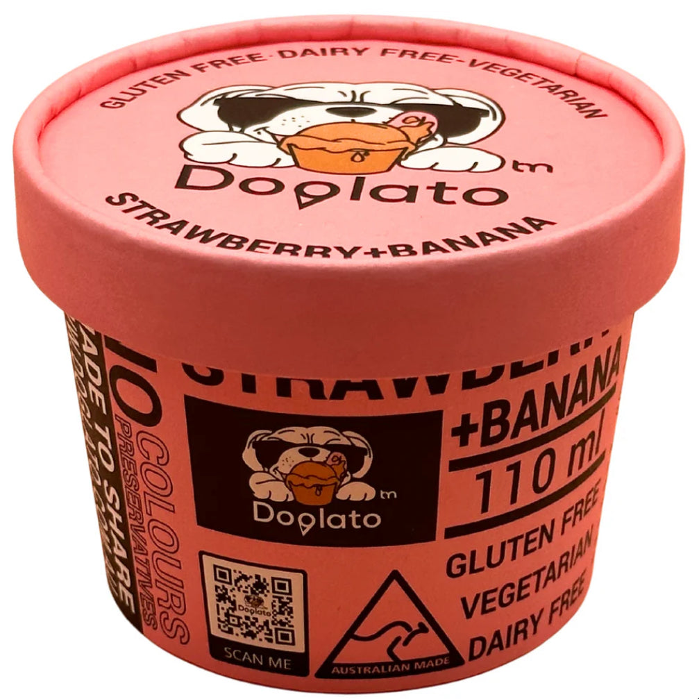 Doglato 110ml - Strawberry + Banana