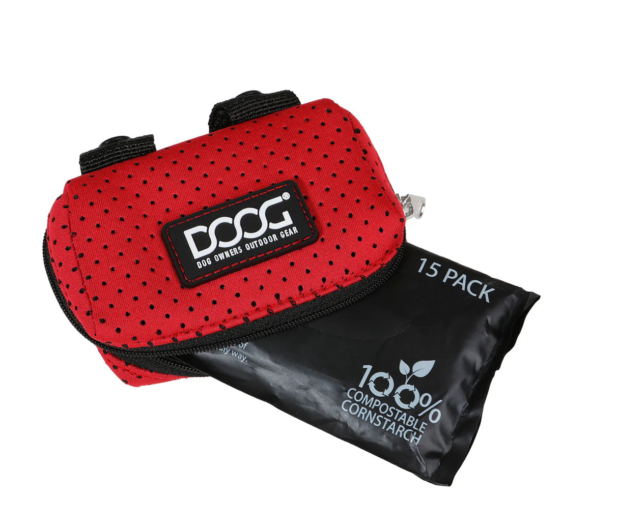 DOOG - Neosport Walkie Pouch W/Tidy Bags - Red