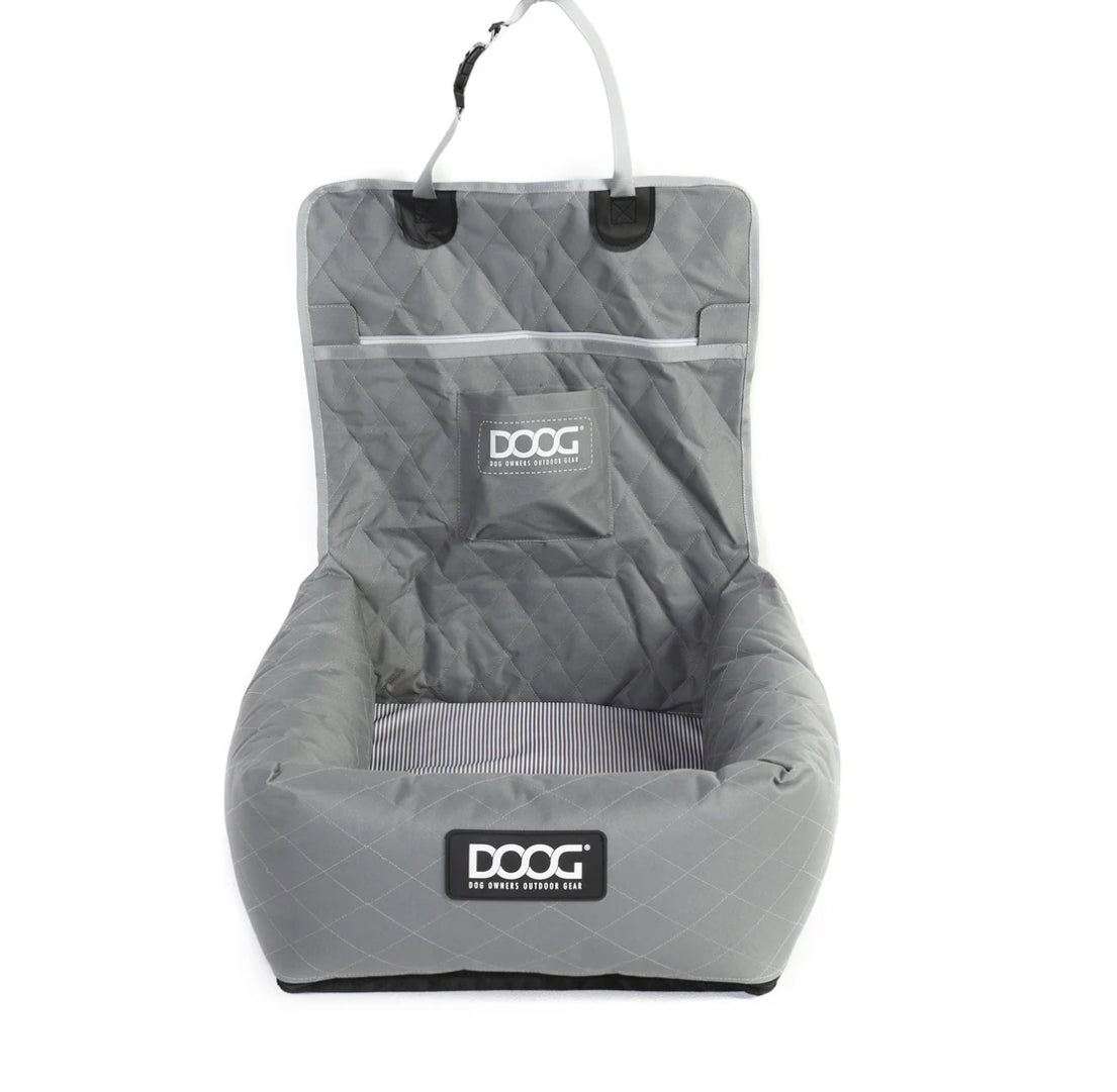 DOOG Pet Car Seat Grey 19.5" x 19.6" x 14"