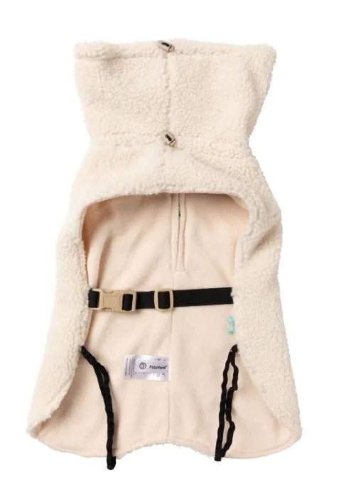 FuzzYard The Cosy Snood Coat EGGSHELL