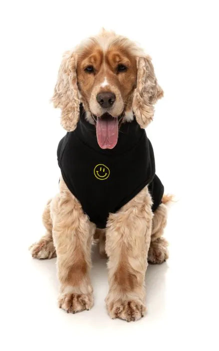 FuzzYard Smiley Sweater BLACK