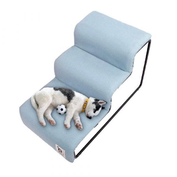 Ibiyaya Everest Practical Pet Stairs For Cats + Dogs - Dusty Blue