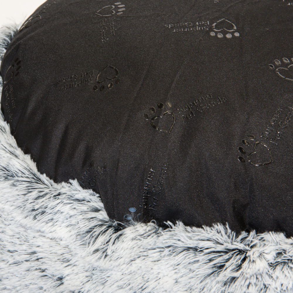 Superior Pets Curl Up Cloud Calming Dog Bed Dove Grey