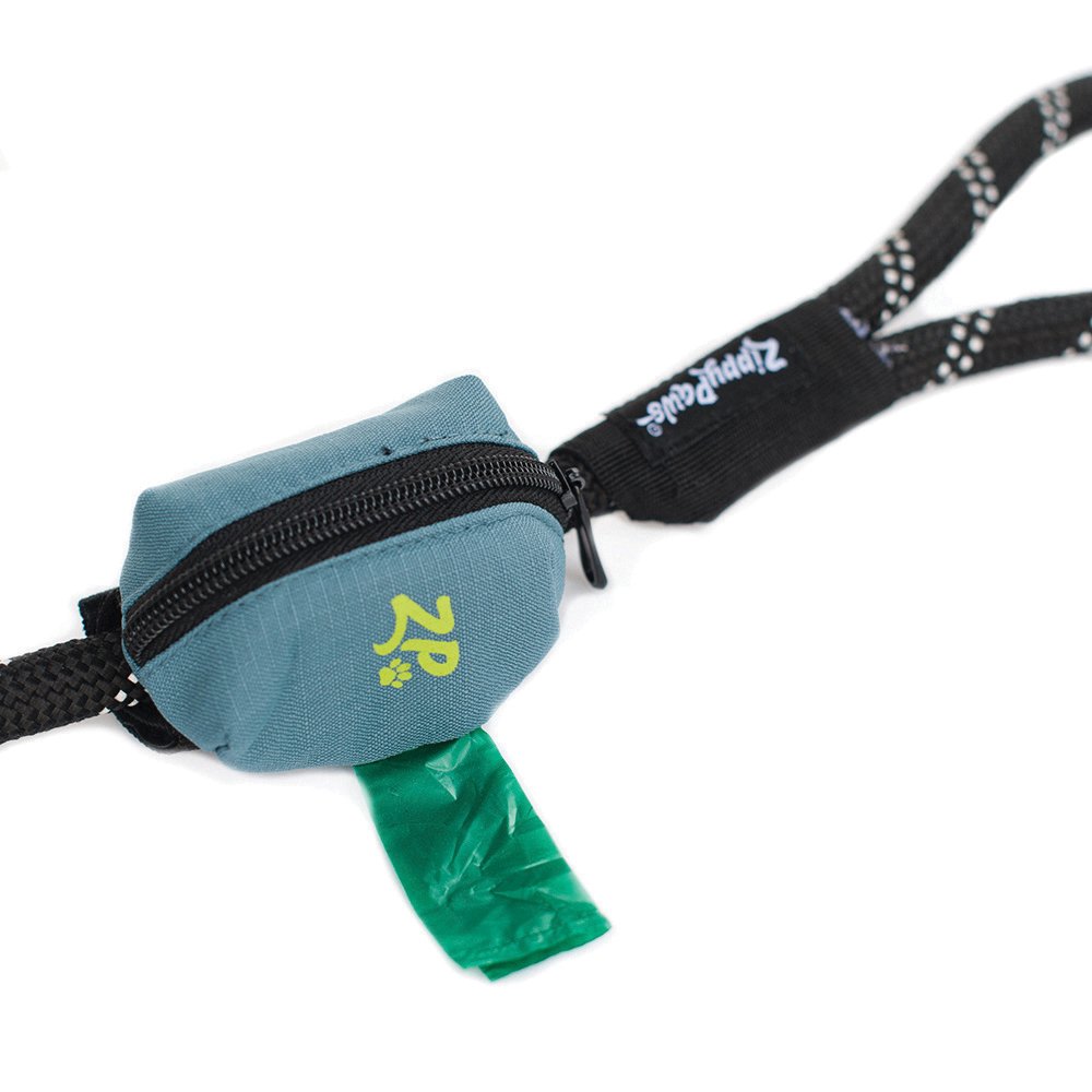 Zippy Paws Adventure Leash Bag Waste Bag Dispenser - Forest Green