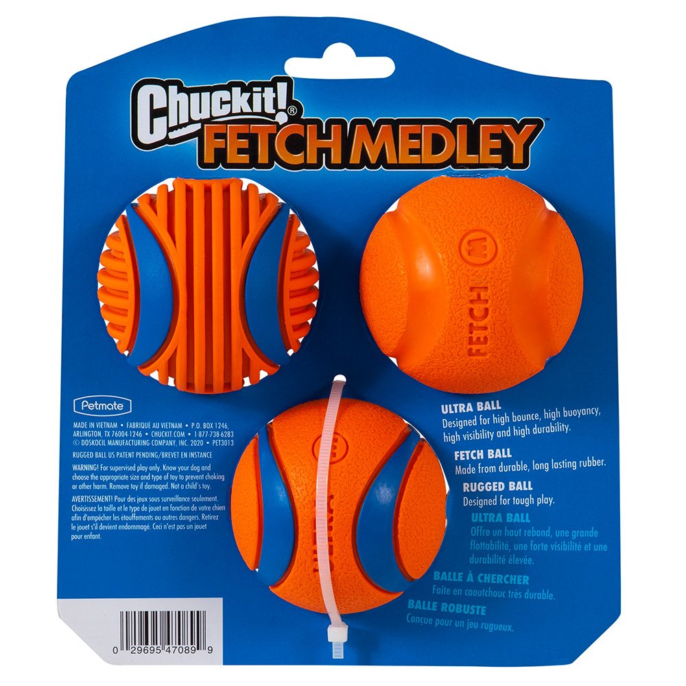 Chuckit! Medley Balls Gen3 Medium 3pk