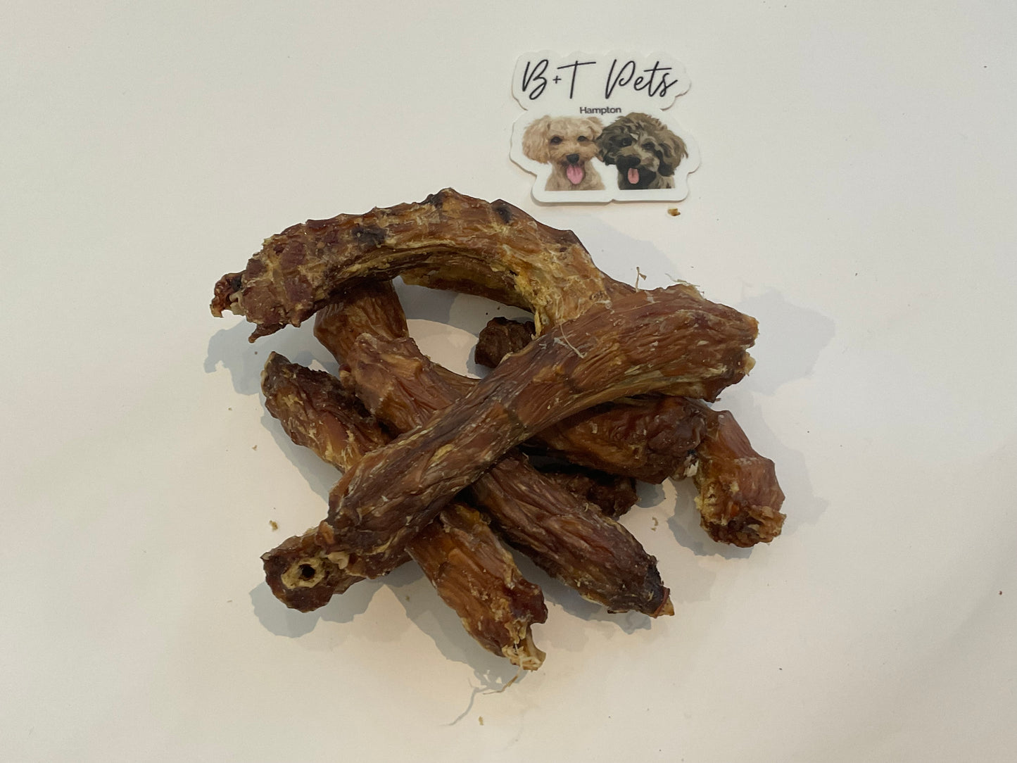 Chicken Necks BULK 1kg B+T Pets Dehydrated Australian Single Ingredient Treats