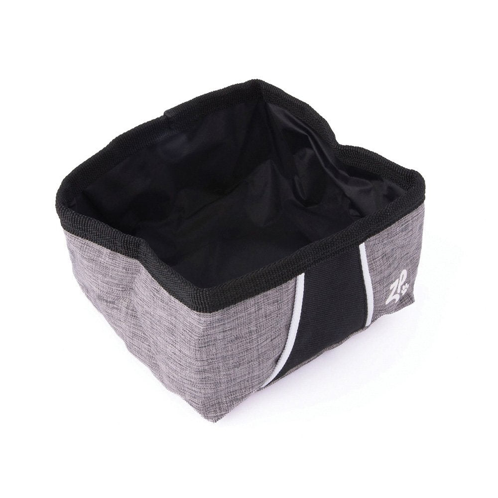Zippy Paws Adventure Travel Bowl Graphite