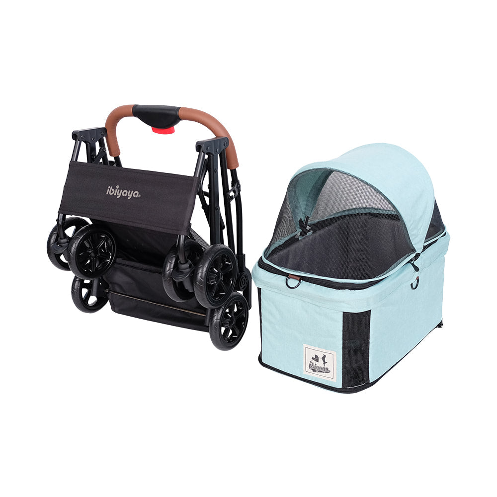 Ibiyaya Travois Tri Fold Pet Travel System - Spearmint