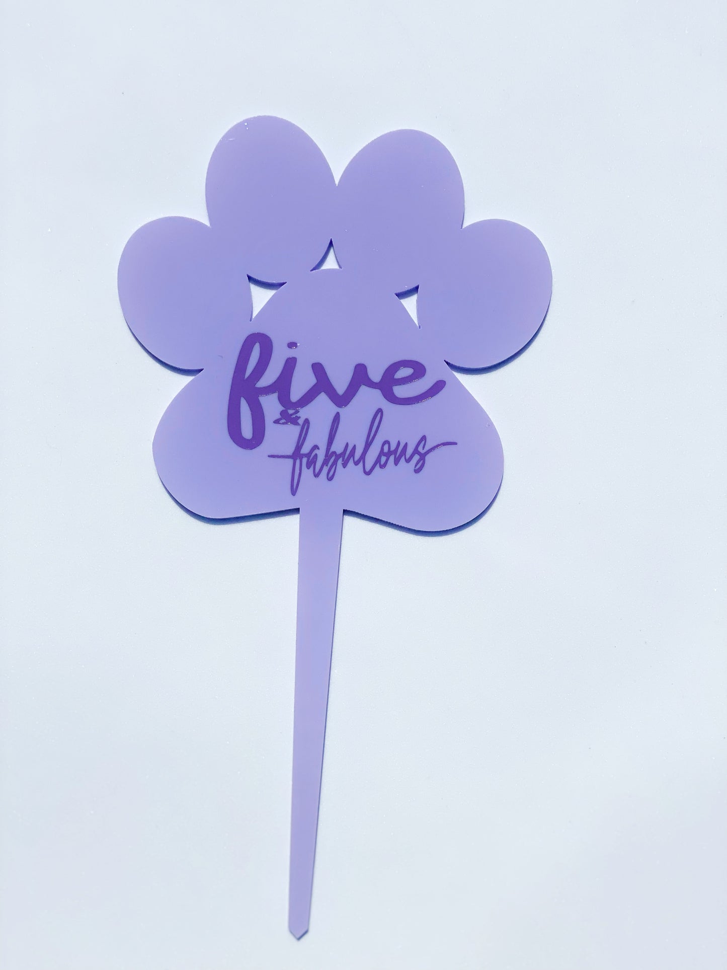 Cake Topper Purple