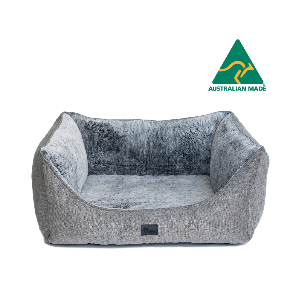 Superior Pets High Side Hideout Ortho Dog Bed Artic Faux Fur