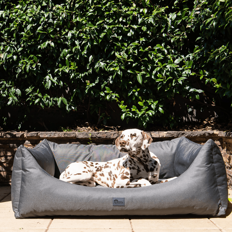 Superior Pets High Side Hideout Ortho Dog Bed Ripstop Jungle Grey