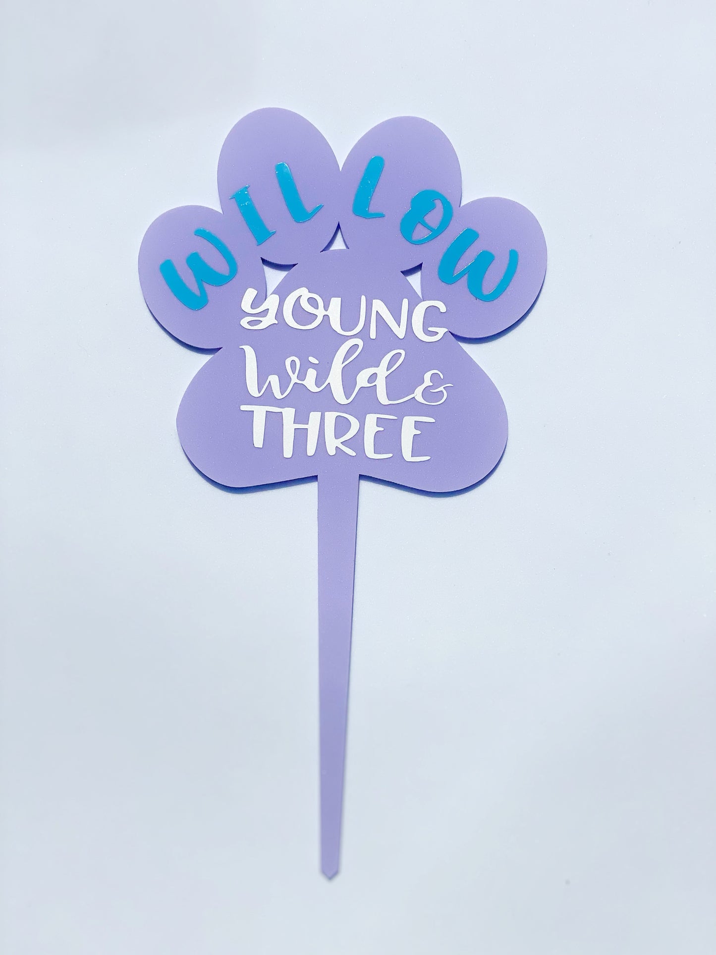 Cake Topper Purple
