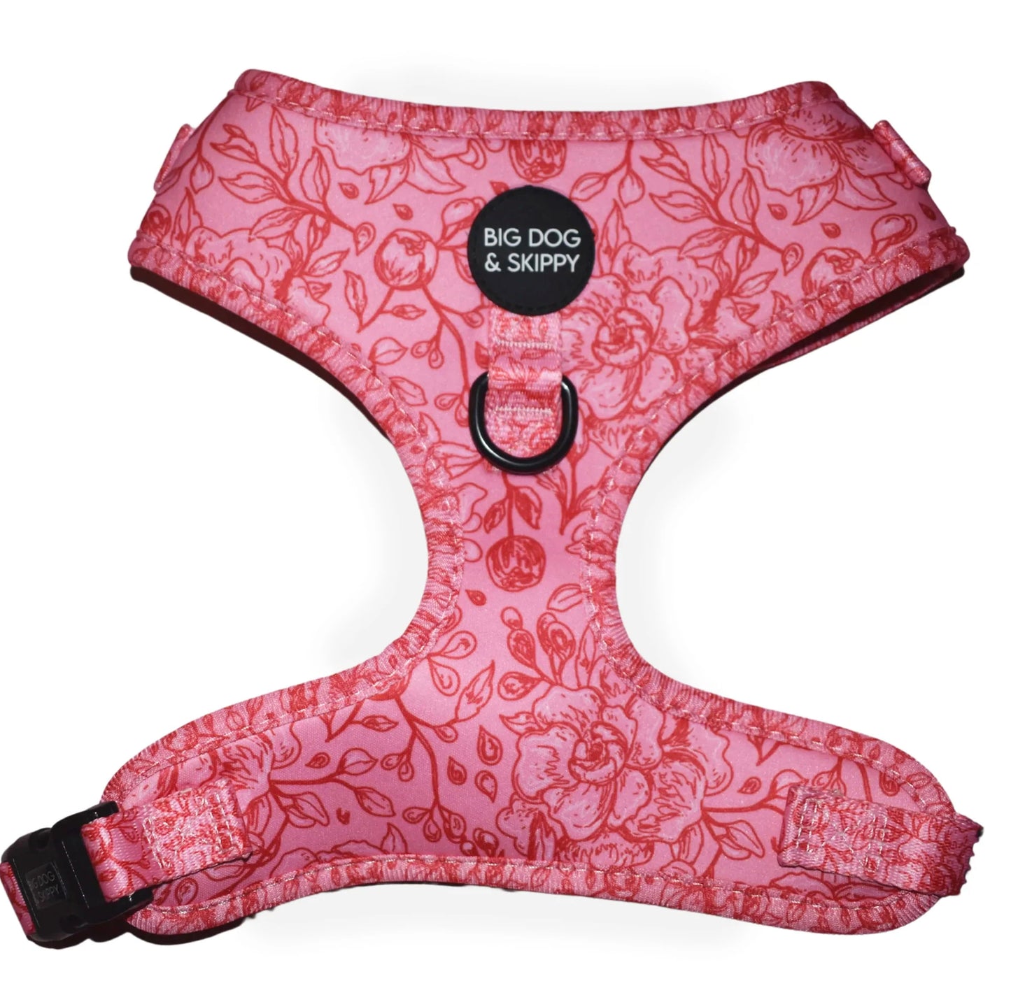 Big Dog & Skippy Neoprene Harness Rose All Day