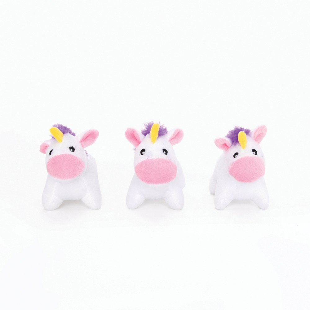 Zippy Paws Miniz 3pk Unicorn