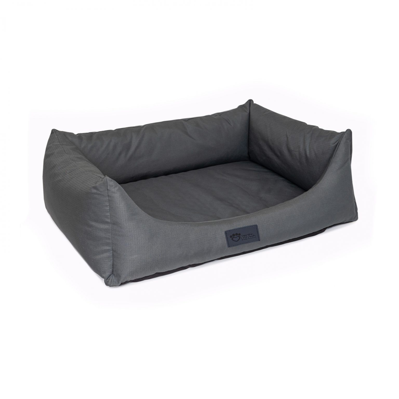 Superior Pets High Side Hideout Ortho Dog Bed Ripstop Jungle Grey