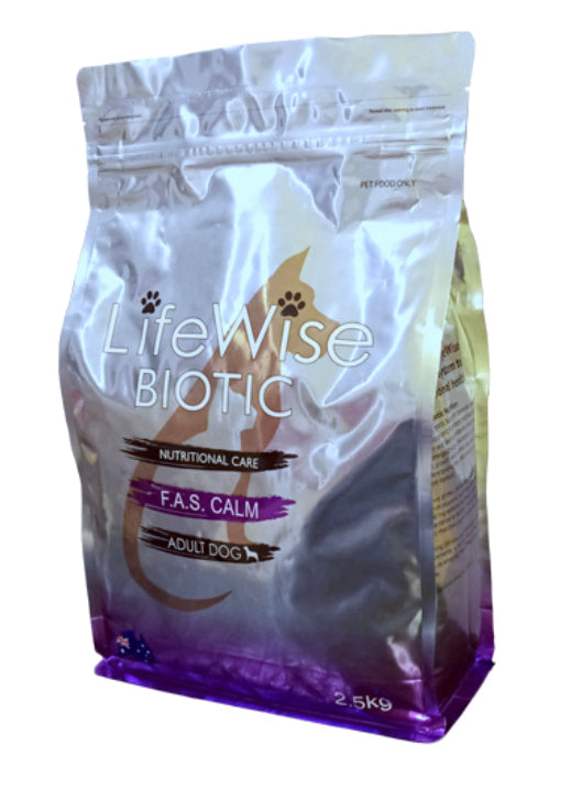 Lifewise Biotic F.A.S Calm With Fish, Lamb, Rice, Oats + Veg For Dogs 2.5kg