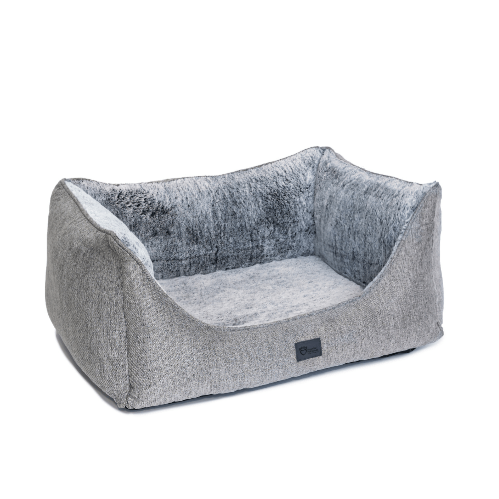 Superior Pets High Side Hideout Ortho Dog Bed Artic Faux Fur