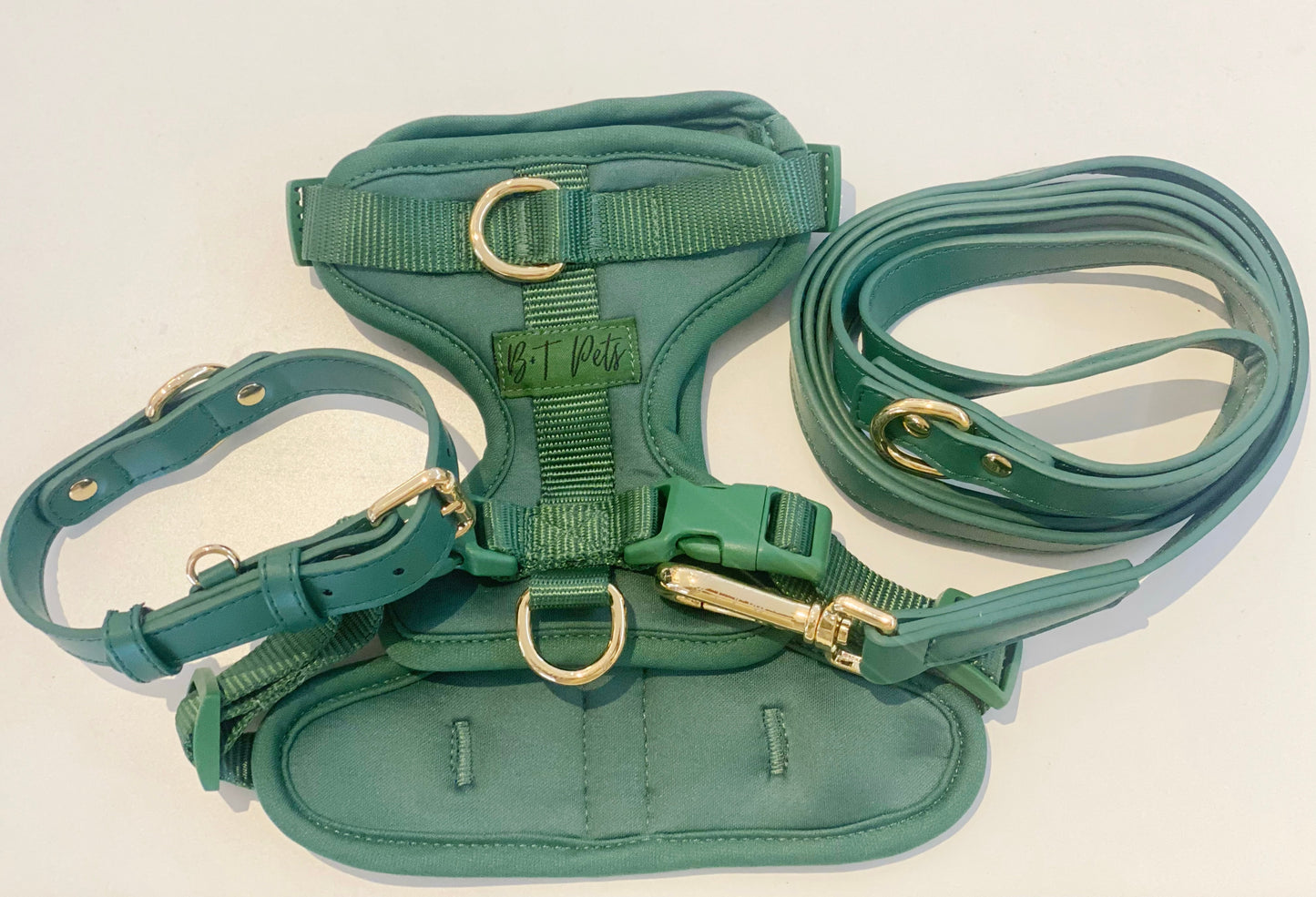 B+T Pets Harness Emerald