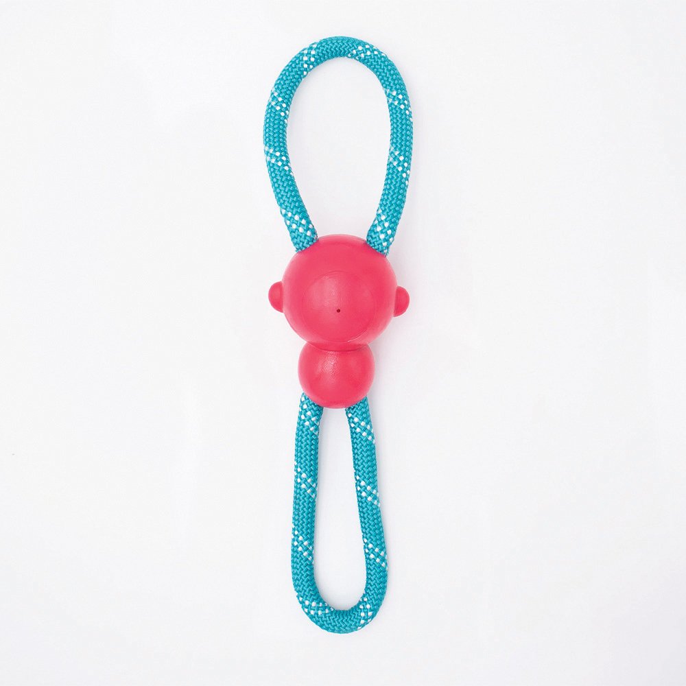 Zippy Paws RopeTugz Tuff Monkey Pink