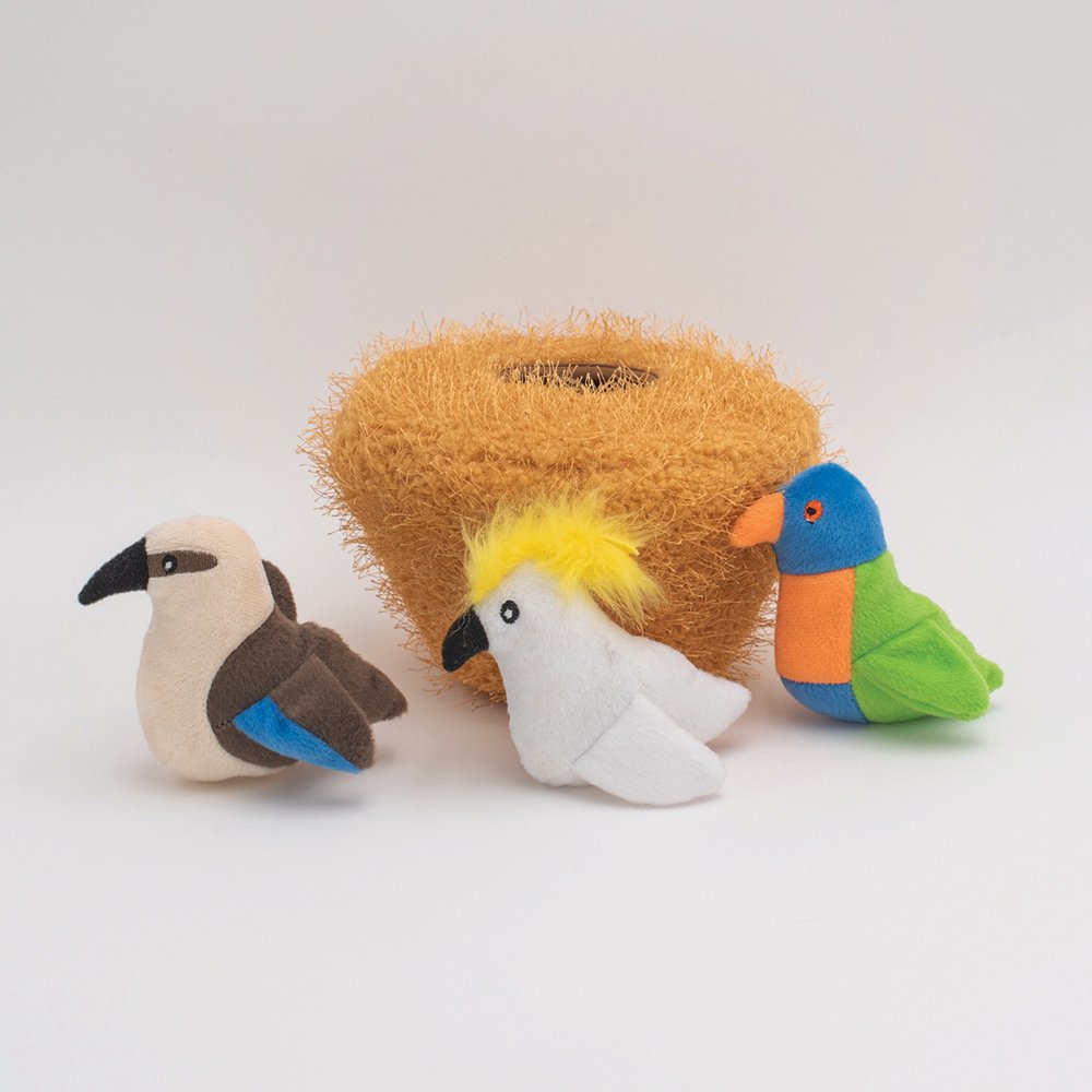 Zippy Paws Zippy Burrows Australian Birds In Nest
