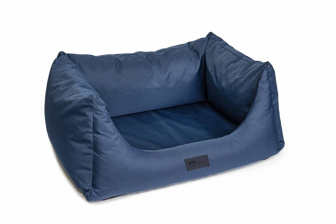 Superior Pets High Side Hideout Ortho Dog Bed Ripstop Bondi Blue