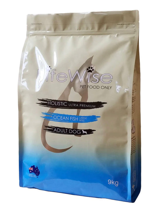 Lifewise Ocean Fish With Lamb, Veg + Rice LARGE bites For Dogs 9kg