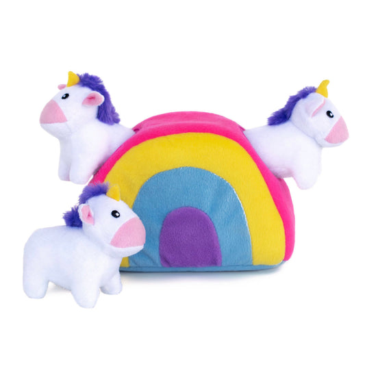 Zippy Paws Zippy Burrow Unicorns In Rainbow