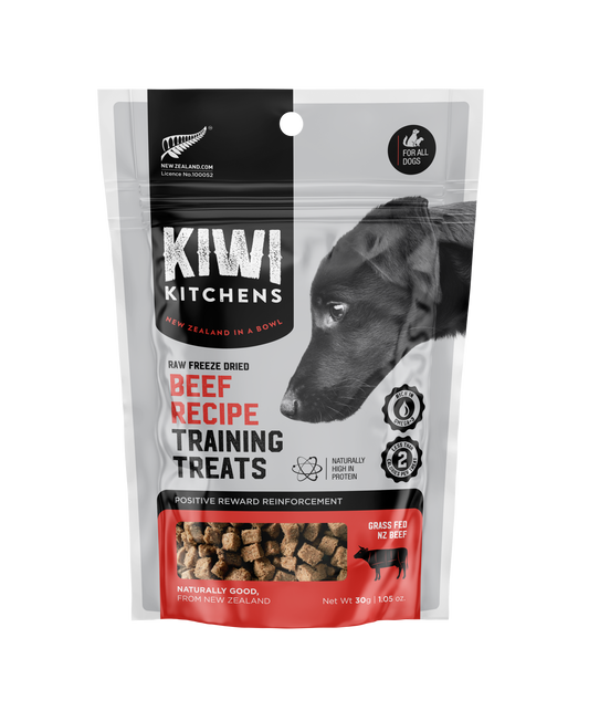 Kiwi Kitchens Raw Freeze Dried Beef Recipe Training Treats For Dogs 30gr