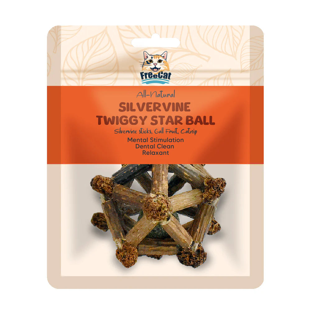 FreeCat Silvervine Twiggy Star Ball