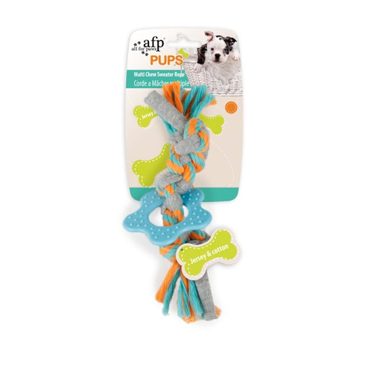 All for Paws Pups Multi Chew Sweater Rope