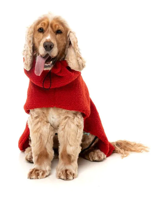 FuzzYard The Cosy Snood Coat CHERRY RED