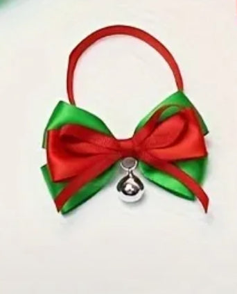 Christmas Cat Bow With Bell