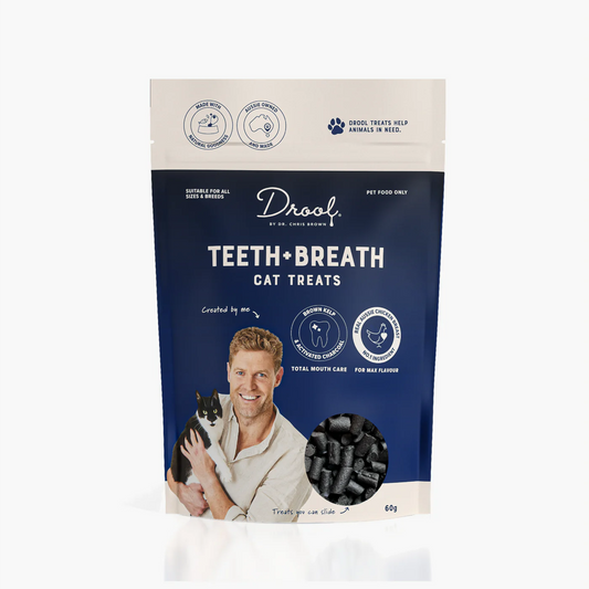 Drool By Dr Chris Brown - Teeth + Breath Cat Treats 60gr