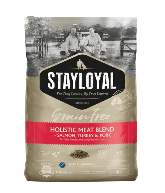 Stay Loyal Dog Premium Salmon, Turkey + Pork Grain Free 8kg