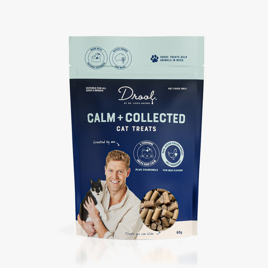 Drool By Dr Chris Brown - Calm + Collected Cat Treats 60gr