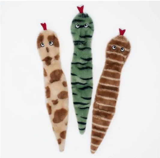 Zippy Paws Skinny Peltz 3pk - Desert Snake