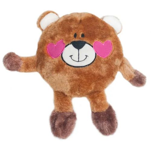 Zippy Paws Valentine's Brainey - Bear In Love
