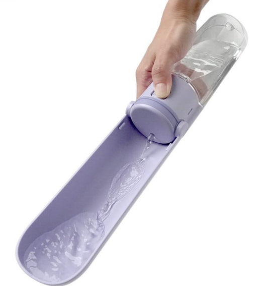 Ibiyaya PupOasis Fold & Go Dog Water Bottle - Purple