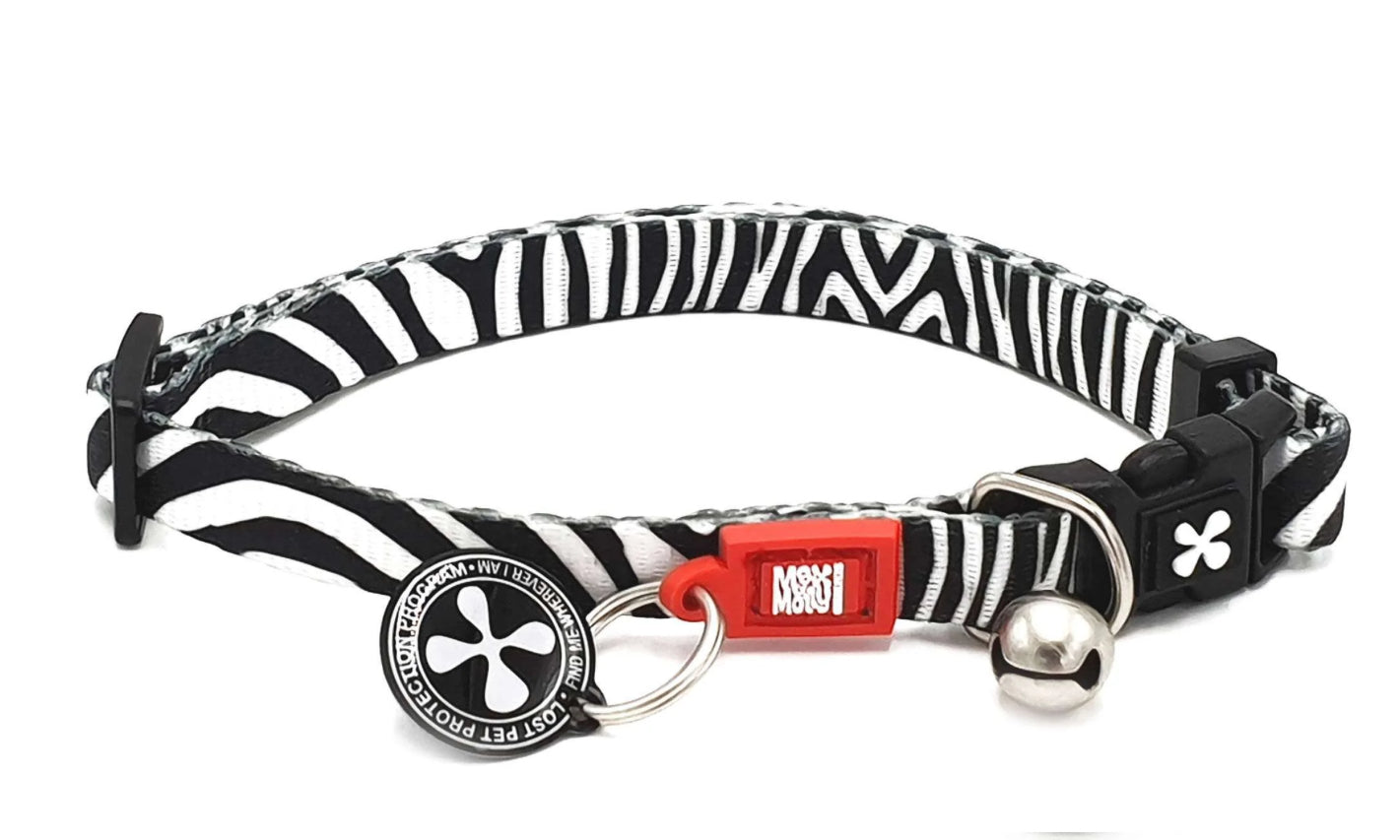 Max & Molly Smart ID Cat Collar - Magic Zebra