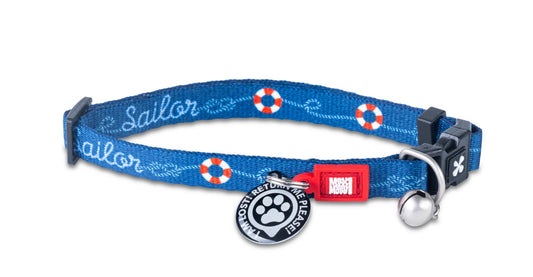 Max & Molly Smart ID Cat Collar - Sailor