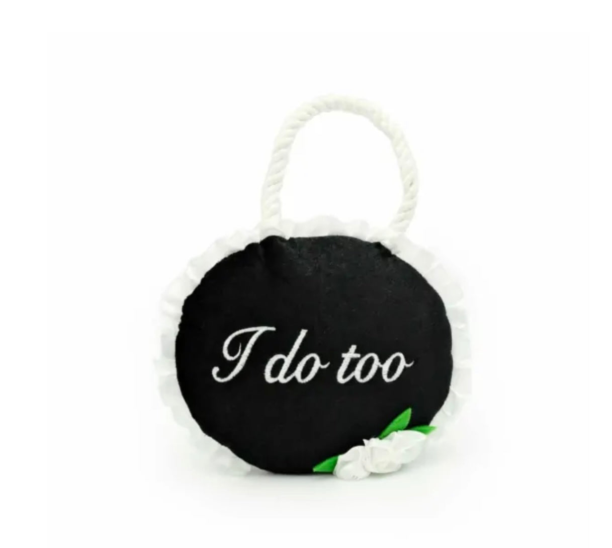 Zippy Paws Squeakie Pattiez - I Do Too Wedding Sign