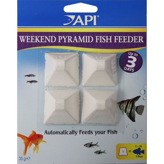 API Weekend Pyramid Fish Feeder 3 Day 4pk