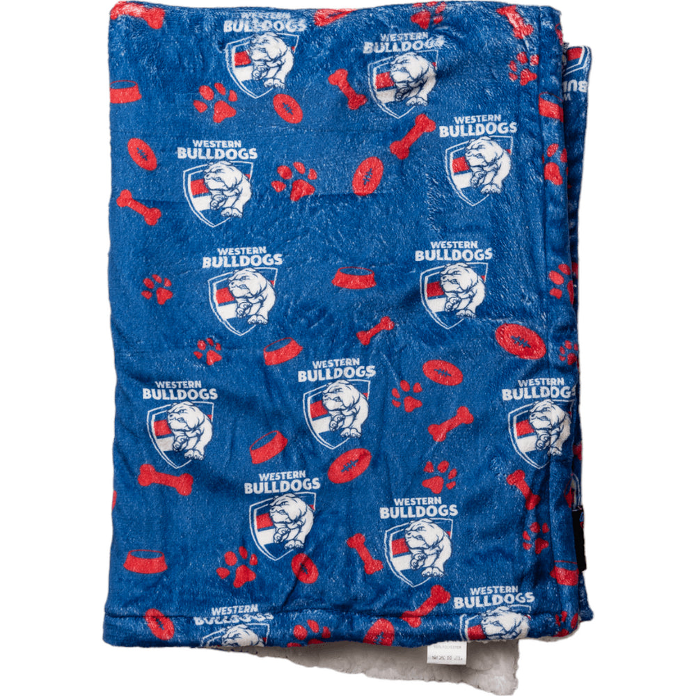 Western Bulldogs AFL Pet Blanket