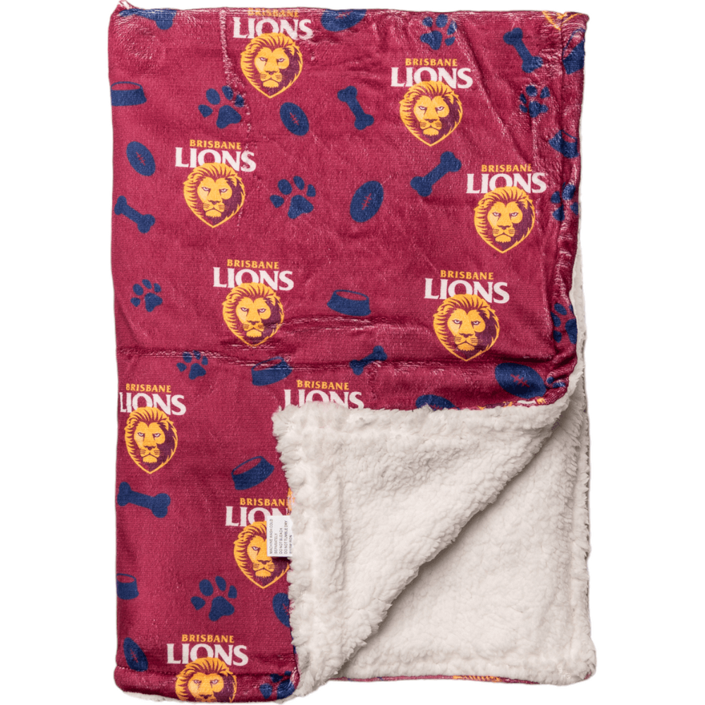 Brisbane Lions AFL Pet Blanket